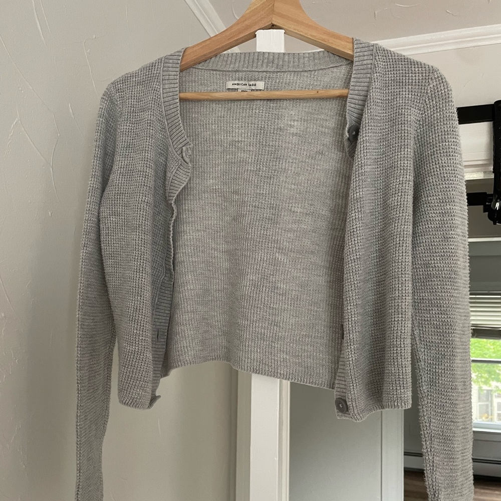 Gray cardigan